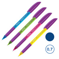 Ручка шариковая Berlingo Triangle 110 Color, 0,7 мм, корпус ассорти, синяя, цена за штуку