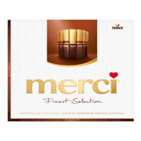 Шоколадные конфеты Merci, ассорти из темного шоколада, 250 гр