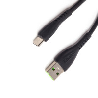 Интерфейсный кабель Awei Type-C CL-115T, USB - Type-C, 1 м, черный