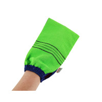Вискозадан жасалған массажер-қолғап Body Glove Towel, жасыл