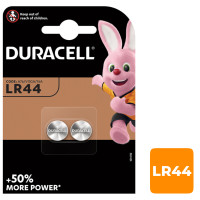 Батарейки Duracell дисковые LR44, 1,5 V, 2,5*20 мм, 2 шт., цена за упаковку