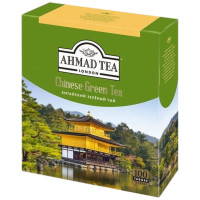 Шай Ahmad Chinese Green Tea, жасыл шай, 100 қалташа