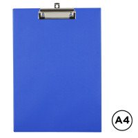 Папка-планшет OfficeSpace, А4, с верхним прижимом, ПВХ, синий