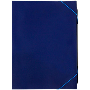 Папка OfficeSpace, А4 формат, 500 мкм, на резинке, 13 отделений, синяя