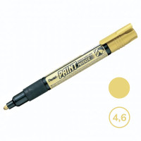 Маркер-краска Pentel, пулевидный наконечник, 4,6 мм,  цвет золотистый, цена за штуку
