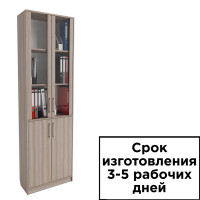 Шкаф для документов со стеклянными дверцами ШС-2, 830*330*1820 мм