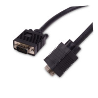 Интерфейсный кабель iPower, VGA 15Male/15Male, 1,8 м, черный