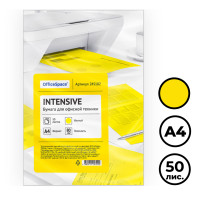 Бумага OfficeSpace Intensive, А4, 80 г/м2, 50 листов, желтая