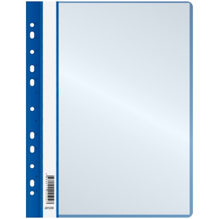Папка-скоросшиватель OfficeSpace, А4 формат, 160 мкм, синяя, с перфорацией