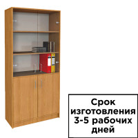 Шкаф для документов со стеклянными дверцами ШС-1, 830*330*1820 мм