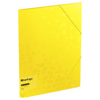 Папка Berlingo "Neon", А4 формат, на резинке, желтая