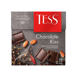 Чай Tess Chocolate Kiss, черный чай, 20 пакетиков