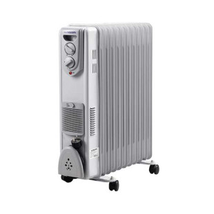 Радиатор масляный Almacom C45-11FAN, с вентилятором, 2,5 кВт, серый