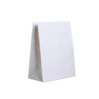 Пакет бумажный, без ручек, размер 18*12*29 см, белый