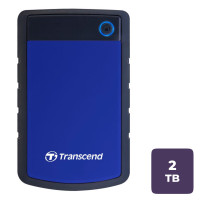 Қатқыл диск 2 TB, Transcend ''StoreJet 25H3B'', USB 3.0, HDD, көк