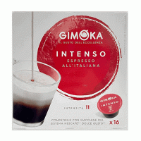 Капсуладағы кофе Gimoka Espresso Intenso, Dolce Gusto кофемашинасы үшін, 16 капсула