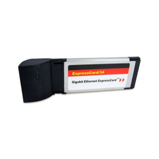 Адаптер Express Card на Lan RJ-45, 10/100/1000 Мбит/сек, Express Card 34, 0.19 кг, черный