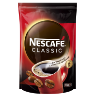 Кофе растворимый Nescafe Classic, 190 гр, вакуумная упаковка