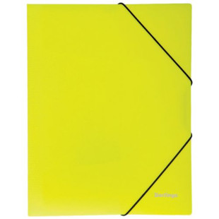 Папка Berlingo Neon, А4 формат, 500 мкм, на резинке, неоново-желтая