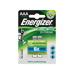 Аккумуляторы Energizer мизинчиковые AAA, 800mah, 1.2V, 2 шт./уп., цена за упаковку