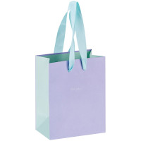 Пакет подарочный Meshu "Duotone. Lavender", размер 11*14*6,5 см, матовая ламинация