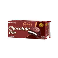 Бисквит Lotte Chocolate Pie «Cacao», қорапта 6 дана