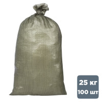Мешок полипропиленовый, размер 550*950 мм, зеленый, 100 шт/упак