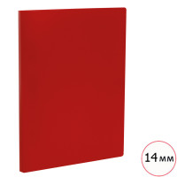 Папка с пружинным скоросшивателем Стамм, А4 формат, корешок 14 мм, красная