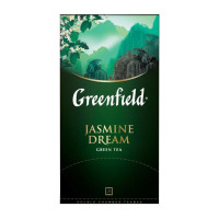 Шай Greenfield Jasmine Dream, жасыл шай, 25 қалташа