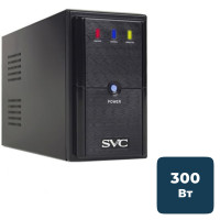 ИБП SVC V-500-L, 500ВА/300Вт, черный