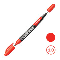Перманентті маркер Berlingo Multiline PE55, ұшы оқ тәріздес 0,5-1 мм, қызыл, баға бір дана үшін