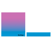 Блок для записей Berlingo "Radiance", размер 85*85*20 мм, декоративный на склейке, голубой/розовый