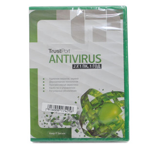 Антивирус TrustPort Anti-Virus, подписка на 12 мес/2 пользователя либо 24 мес/1 пользователь, box