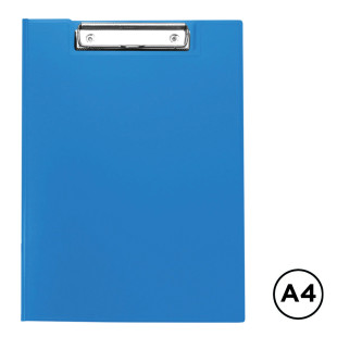 Папка-планшет OfficeSpace, А4, с верхним прижимом и крышкой, синий
