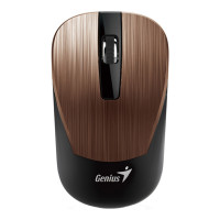 Мышь беспроводная Genius NX-7015, USB, 3 кнопки, 800-1600 dpi, оптическая, розово-коричневая