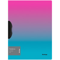 Папка Berlingo "Radiance" с клипом, А4 формат, 450 мкм, розовый/голубой градиент