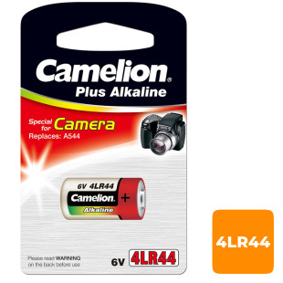 Батарейка Camelion Photo Plus Alkaline 4LR44-BP1C, 6V, 1 шт., цена за штуку