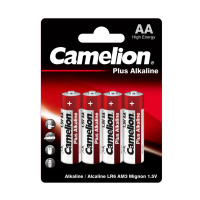 Батарейки Camelion Plus Alkaline пальчиковые AA LR6-BP4, 1.5V, 4 шт./уп, цена за упаковку