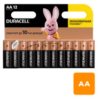 Батарейки Duracell пальчиковые AA LR6/MN1500,1.5 V, 12 шт./уп., цена за упаковку