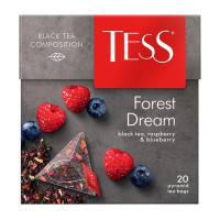 Чай Tess Forest Dream, черный фруктовый, 20 пирамидок