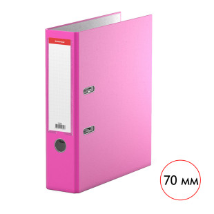 Папка-регистратор Erich Krause Neon, А4, ширина корешка 70 мм, розовая