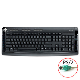 Keyboard KB-350E PS/2,BLACK,KAZ,CB, Genius.