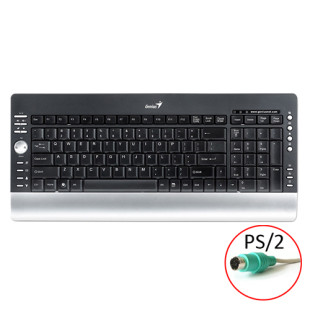 Keyboard LuxeMate 320,PS2,Slim multimedia, CB, Genius.