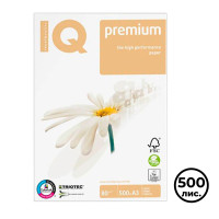 Бумага IQ Premium, А3, 80 гр/м2, 500 листов в пачке
