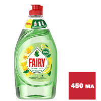 Средство для мытья посуды Fairy Pure&Clean "Бергамот и имбирь", 450 мл