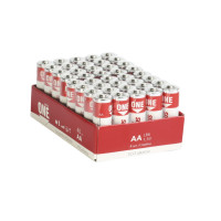 Батарейки Smartbuy ONE пальчиковые АA LR6 15A, 1.5V, алкалиновые, 40 шт./уп, цена за упаковку