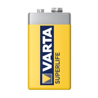 Батарейки Varta SUPERLIFE E-Block крона 9V, 6F22P, 9 V, 1 шт., в пленке