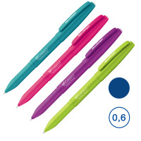 Ручка гелевая стираемая Berlingo Correct, 0,6 мм, корпус ассорти, синяя, цена за штуку