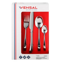 Набор столовых приборов Vensal VS2300, на 6 персон, нержавеющая сталь, 24 шт/набор