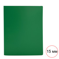 Папка OfficeSpace с зажимом, А4 формат, корешок 15 мм, зеленая